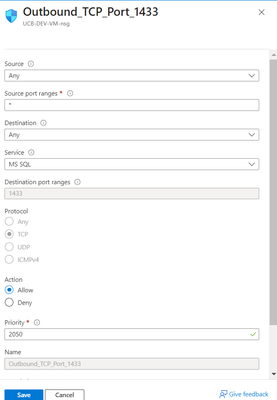 Outbound port 1433 rule.png