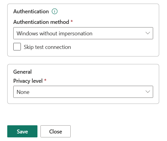 SQL -Server Authentication on Power BI - Microsoft Fabric Community