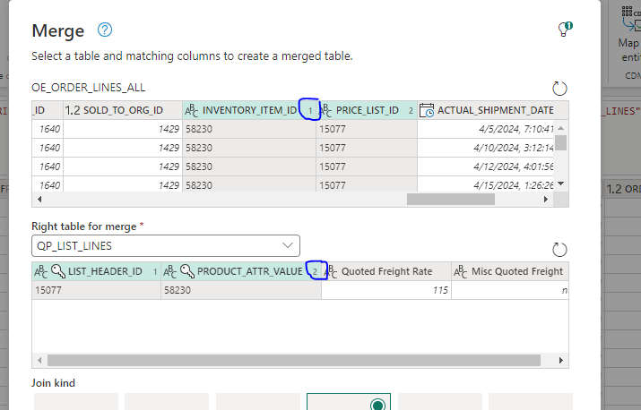Solved: Merge Table Switching Column Selection - Microsoft Fabric Community