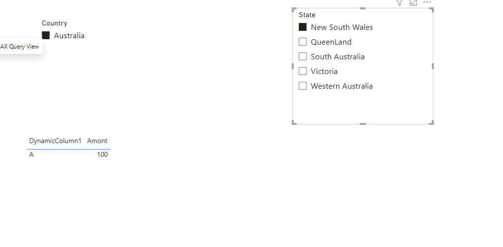 Dynamic table visual based on Slicer selection - Microsoft Fabric Community
