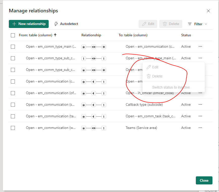 Solved: Removing a Relationship - Microsoft Fabric Community