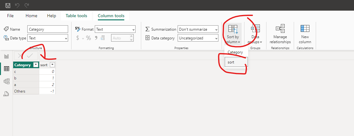 Sorting stacked chart - Microsoft Fabric Community