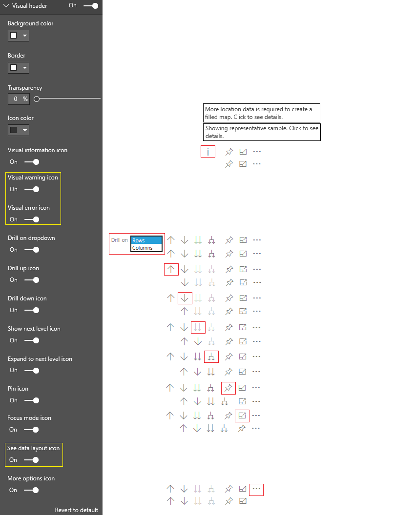 Visual Header - Format Menu Options / Icons - Microsoft Fabric Community