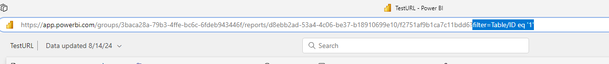 Filters to Embed URL in Power BI Embedded - Microsoft Fabric Community