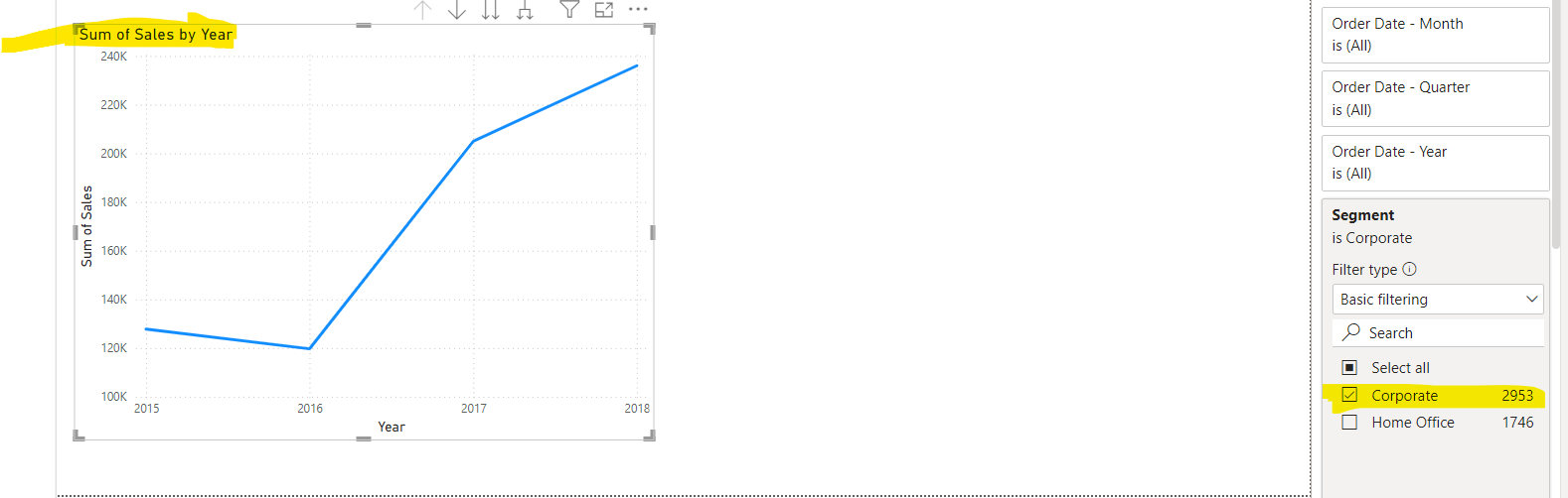 Make the graph change according to the data segmen... - Microsoft ...