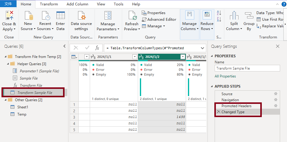 Solved: Power BI query editor - Microsoft Fabric Community