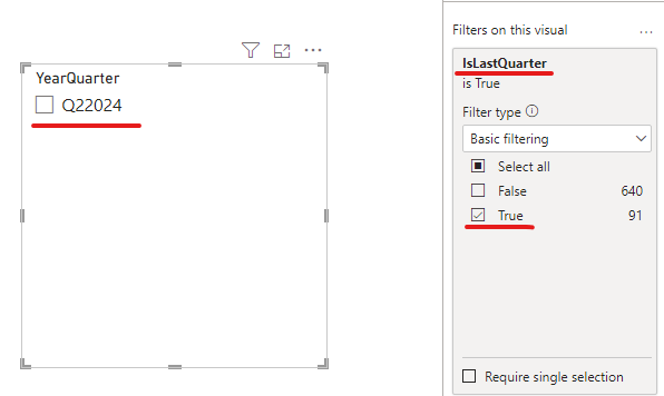Solved: Dynamic last quarter slicer - Microsoft Fabric Community