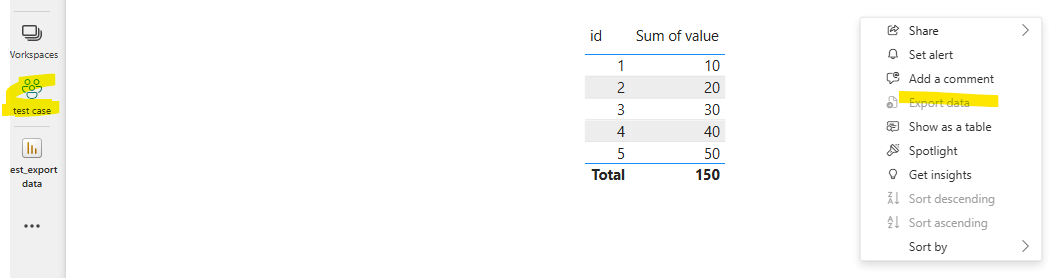 Solved: Exporting of Underlying Data issue - Microsoft Fabric Community