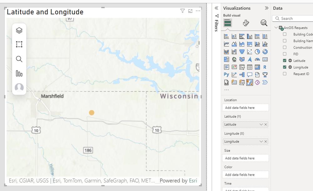 Creating a new ArcGIS map with lat/long