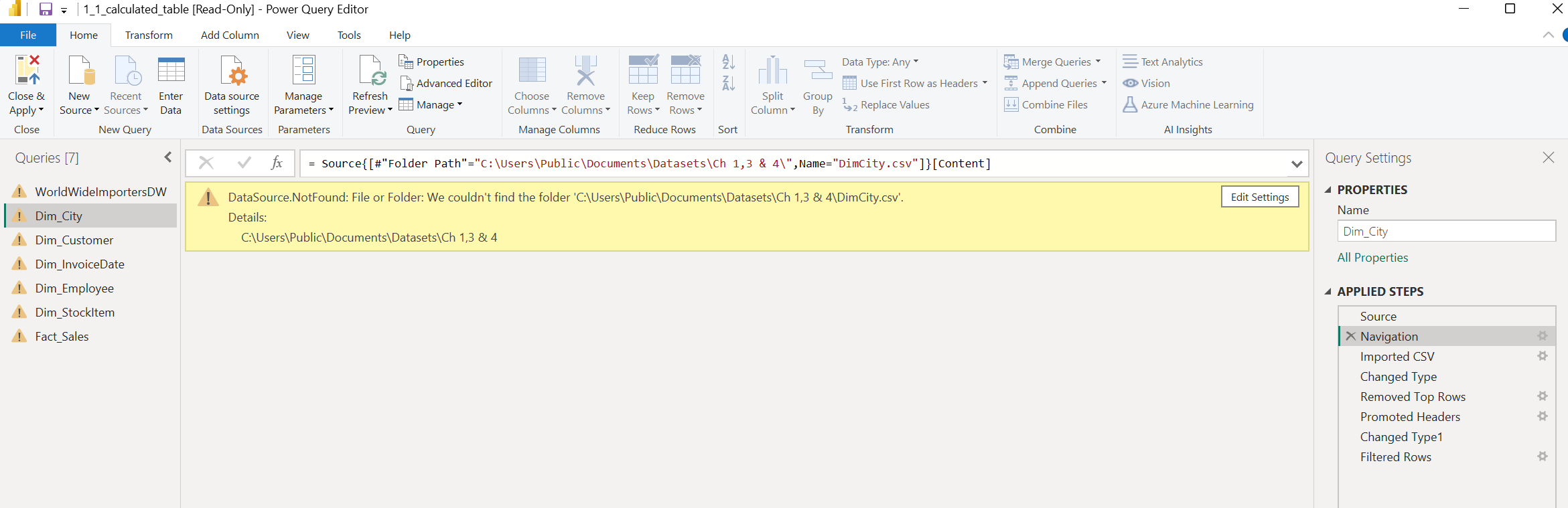 Data source settings - Microsoft Fabric Community