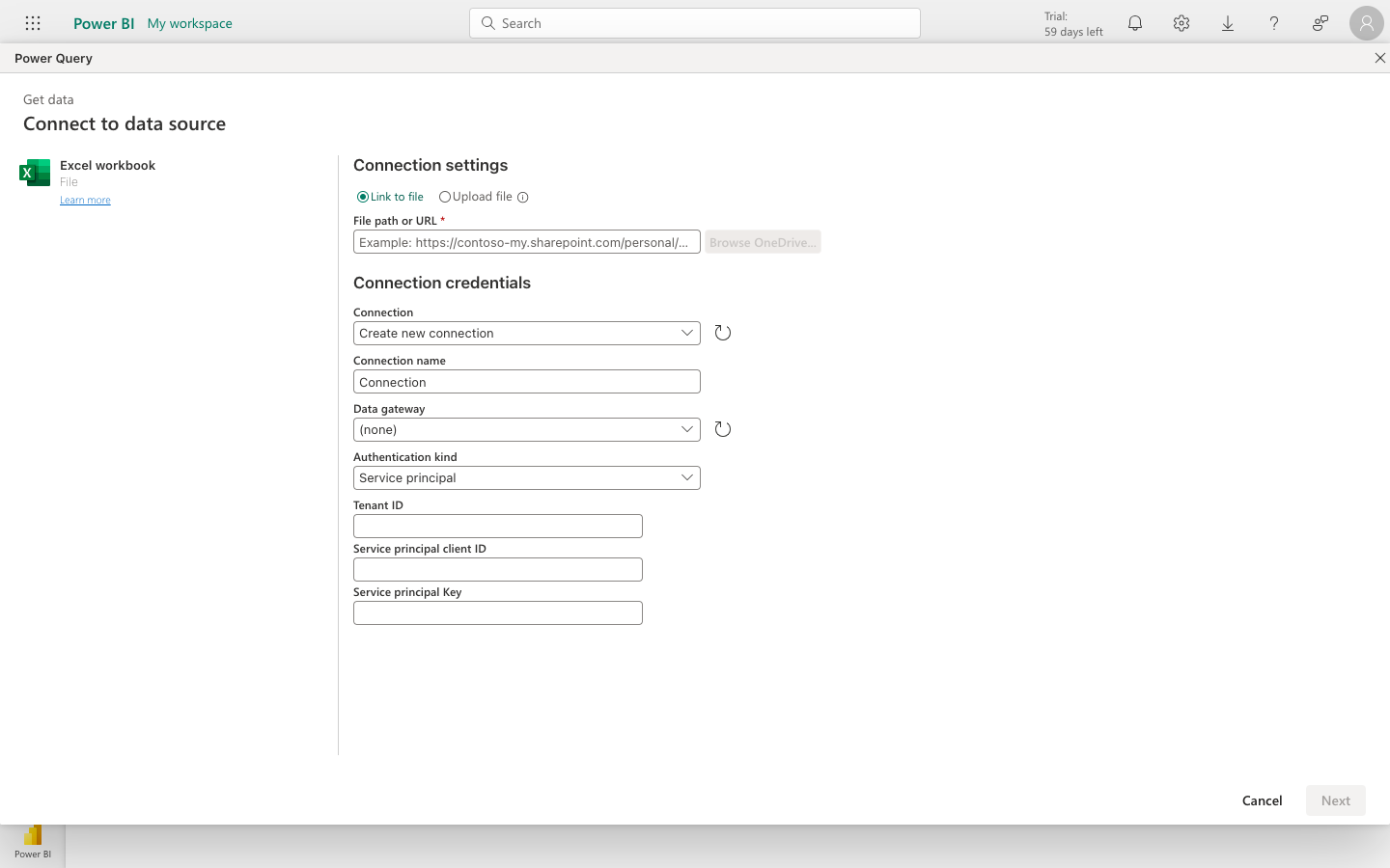 Struggling to setup Power Bi web/ Fabric - Microsoft Fabric Community