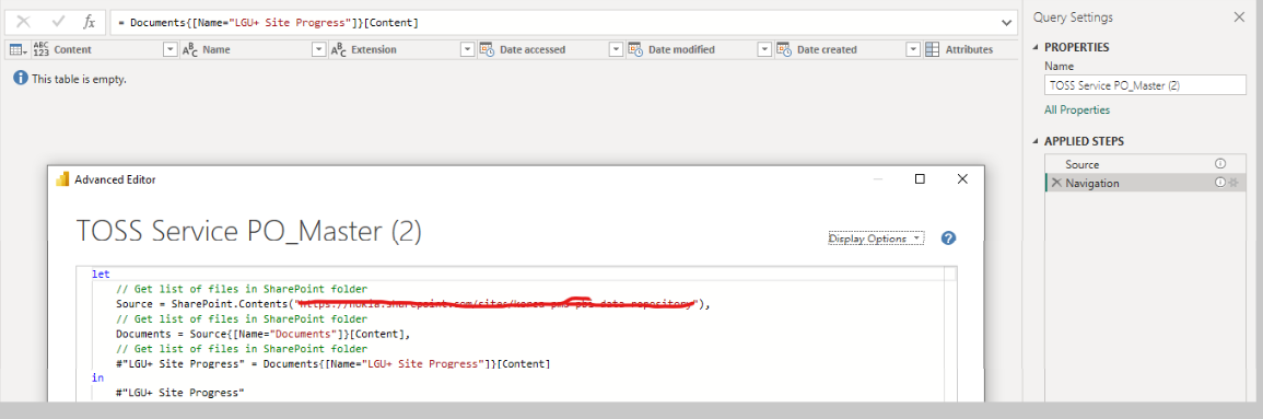 Solved: This table is empty when get data from sharepoint - Microsoft ...