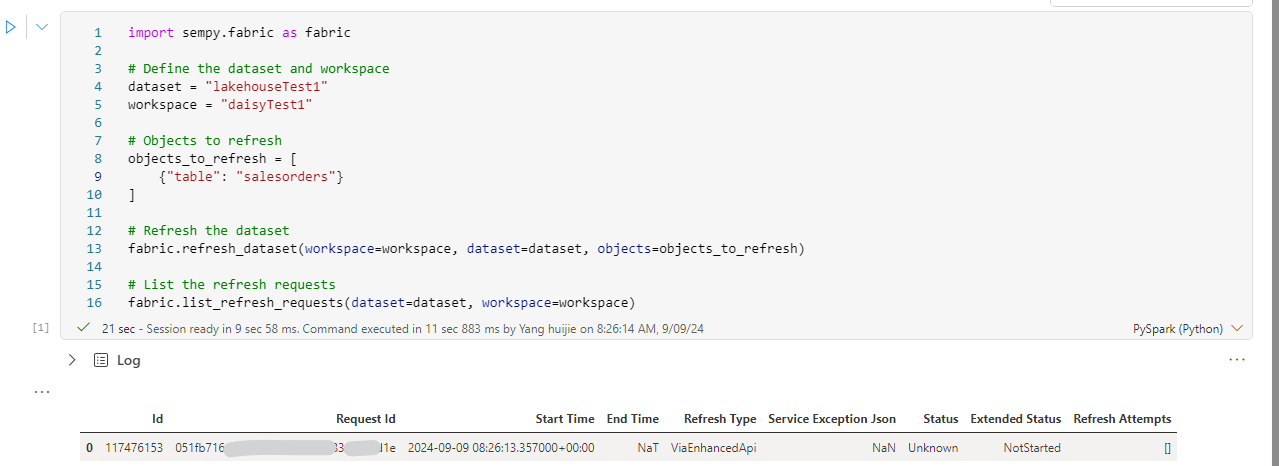 Solved: Fabric - semantic model - refresh - Microsoft Fabric Community