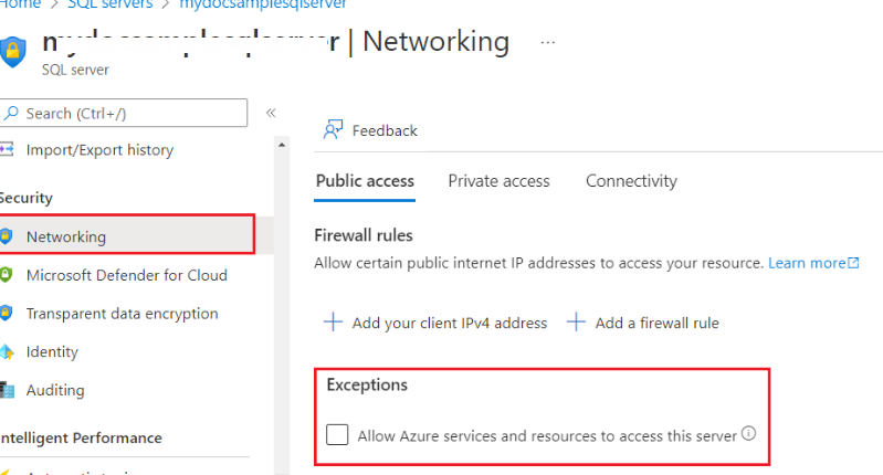 How to link SQL server in private network from pip... - Microsoft ...