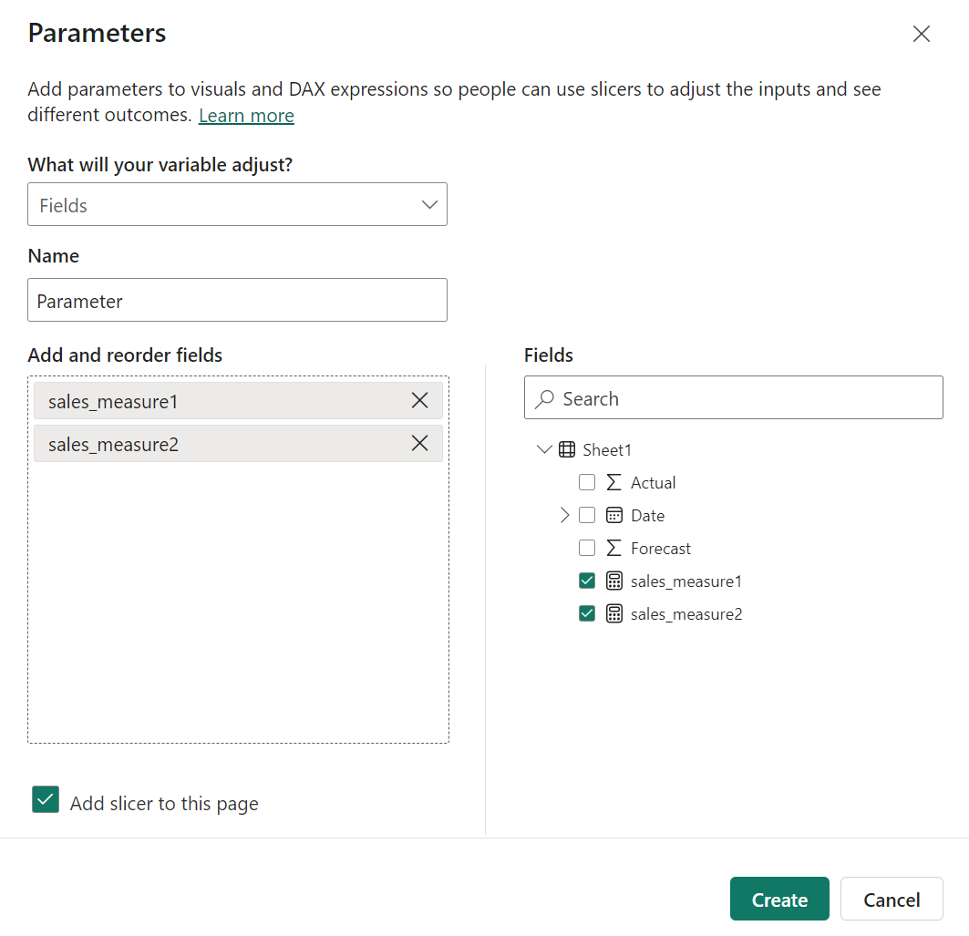 Solved: One Slicer, multiple Parameters - Microsoft Fabric Community