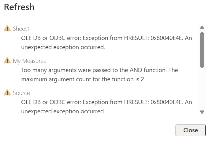 Solved: Error while refreshing my data source - Microsoft Fabric Community