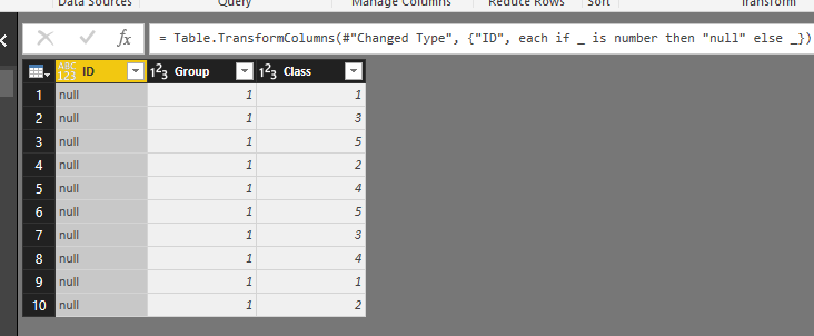 Replace values to null - Microsoft Fabric Community