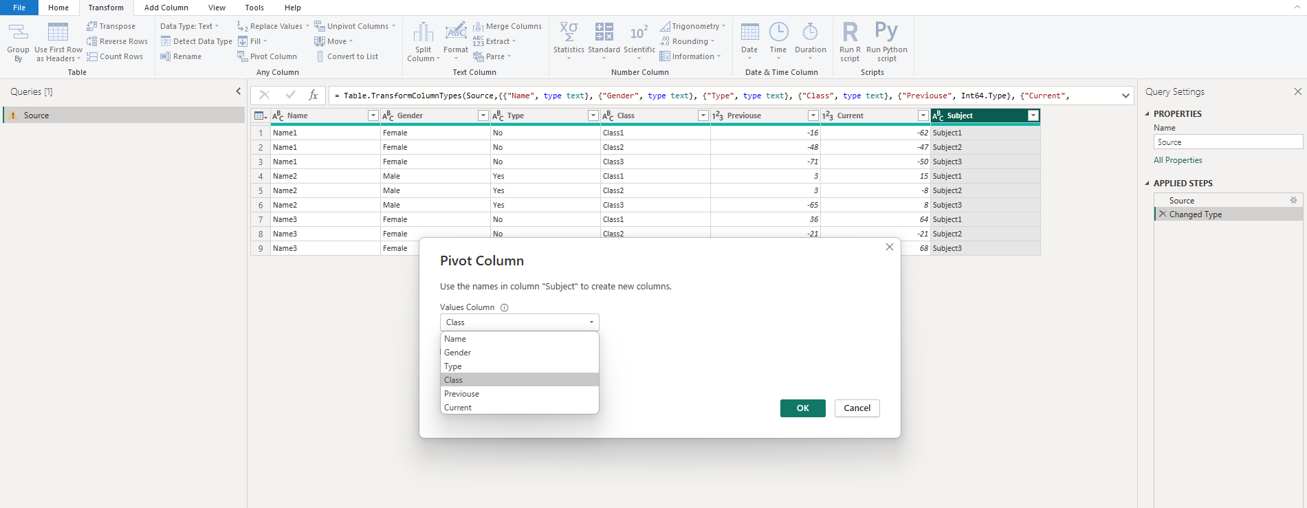 Solved: Table to show the same column multiple times but w ...