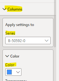 Color Coordinating a stacked column chart based on... - Microsoft ...