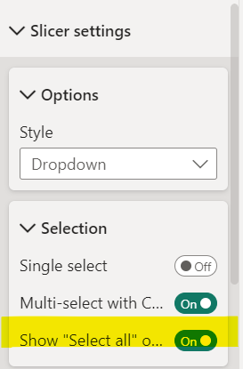 slicer for filtering out values - Microsoft Fabric Community