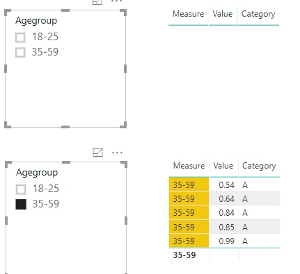 How to Hide the value color when we wont select s... - Microsoft Fabric