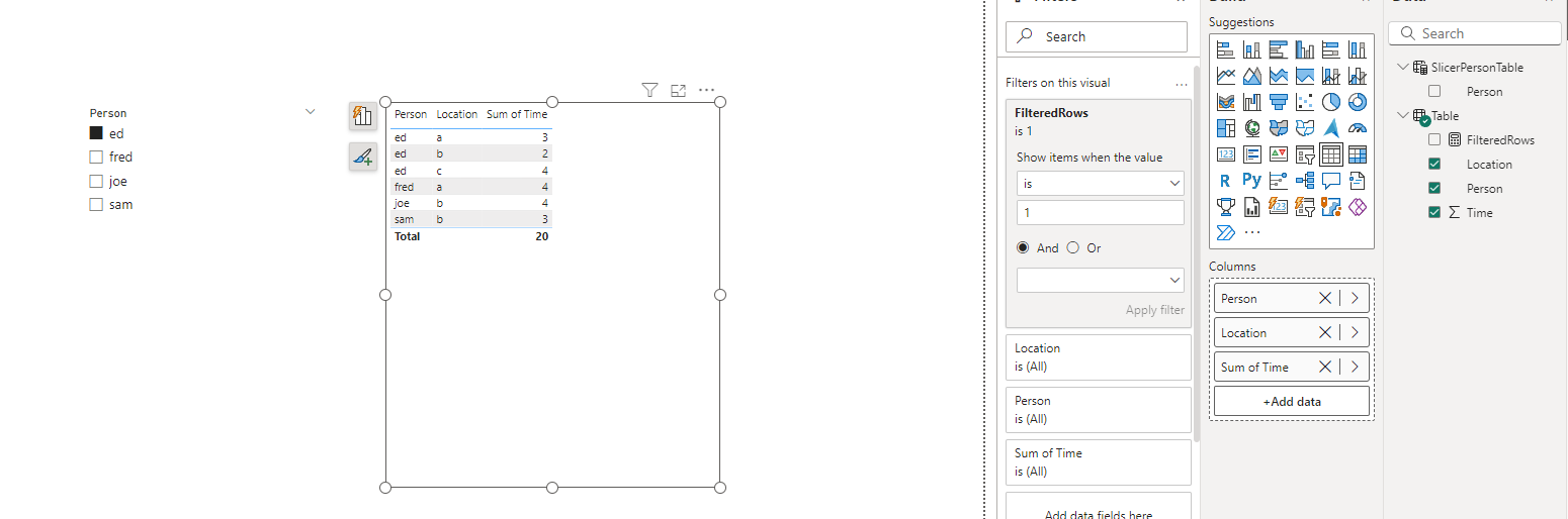 Solved: Request for help creating a filter on a Matrix Tab ...