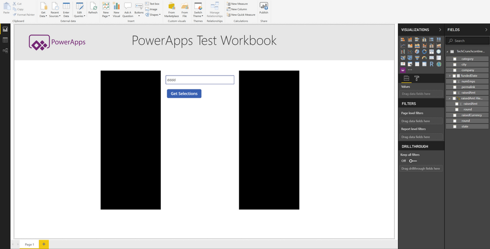 PowerBI Desktop: Custom Visual working and present in the right-hand side panel