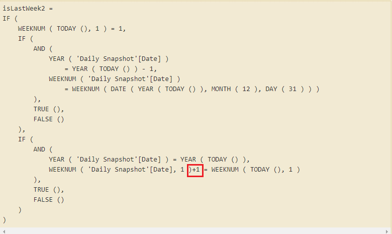 Solved: DAX formula to show a value for the same day of th ...