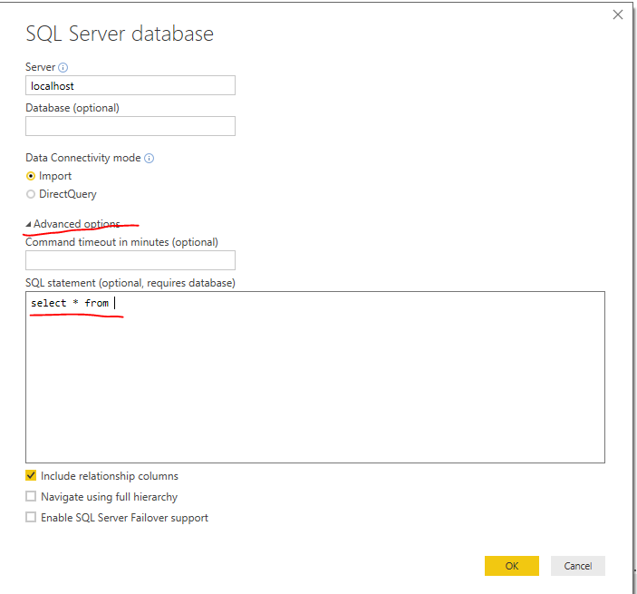 Solved: Directly linking a TSQL Query into Power BI - Microsoft Fabric ...