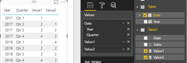 Solved: Difference between two rows based on date (quarter ...