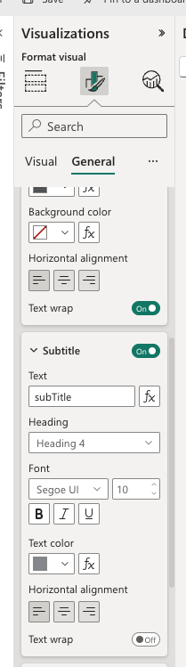 Is there a way to add a subtitle to a visual using... - Microsoft ...