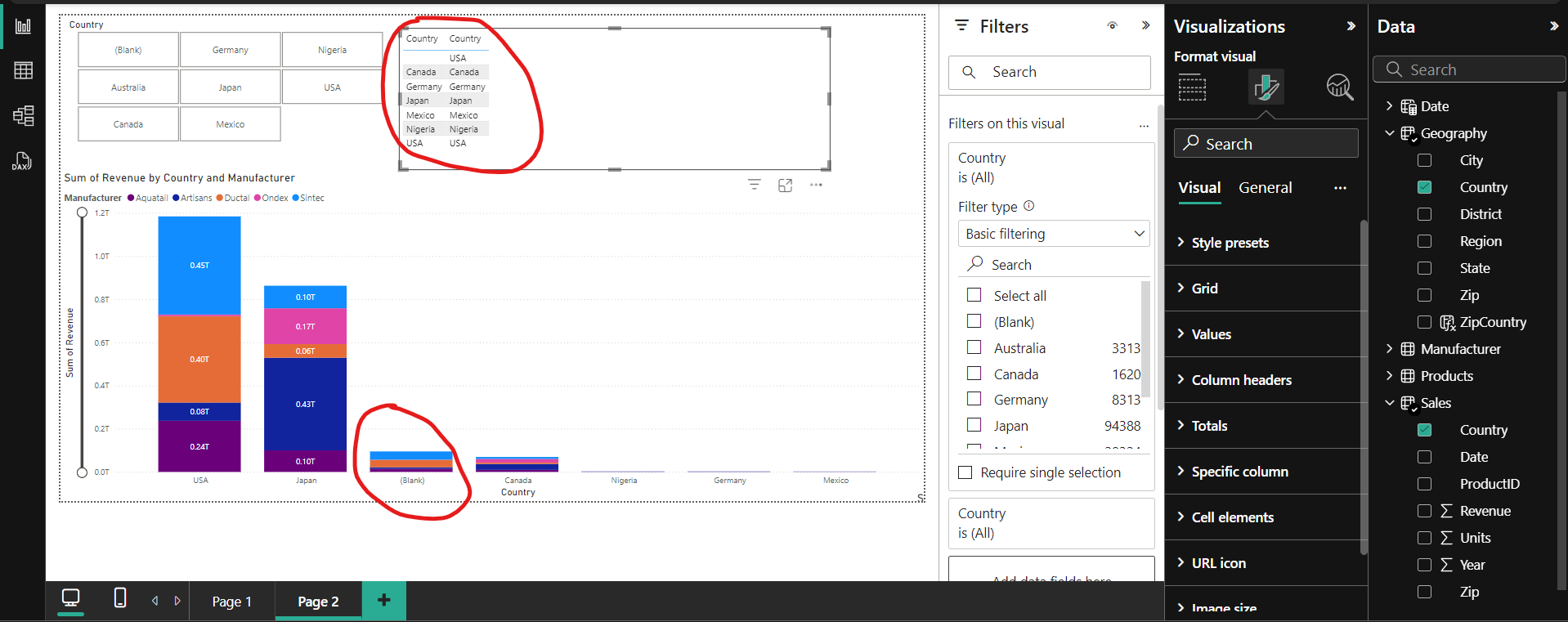 how to get rid of blank slicers? - Microsoft Fabric Community
