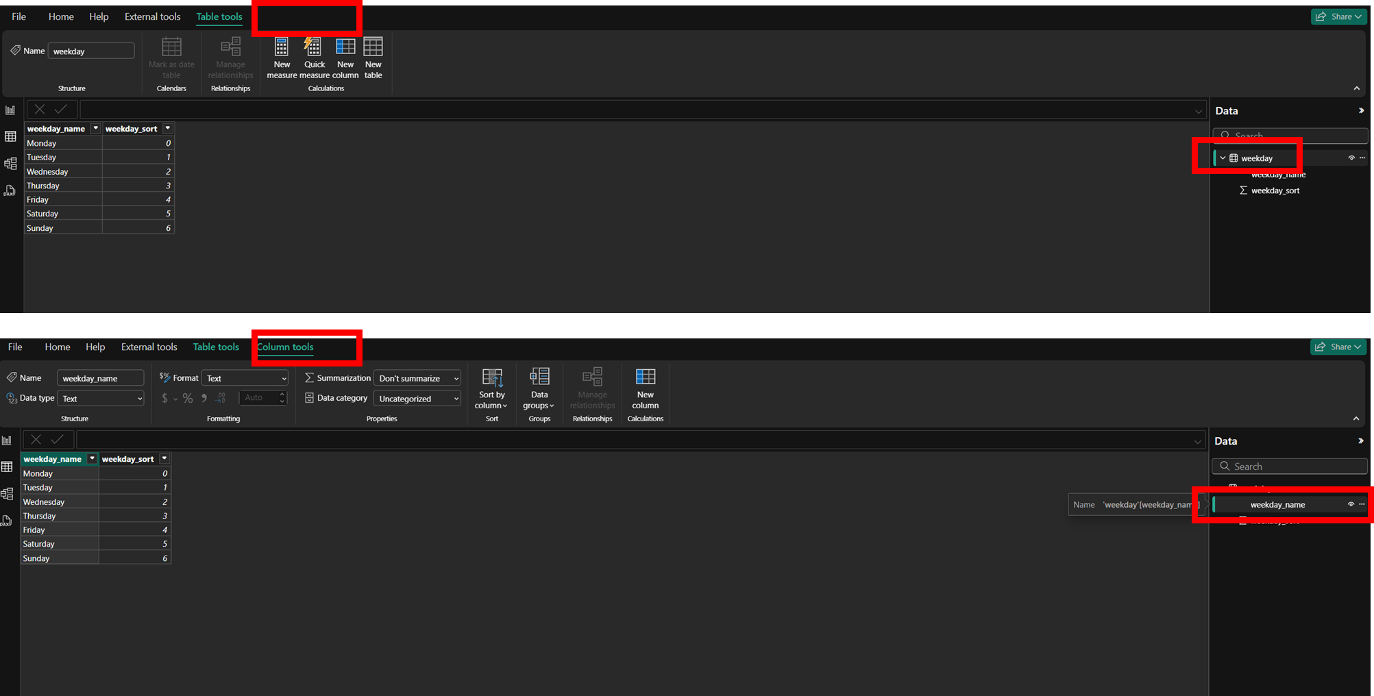 is there an easy way to sort these column headers ... - Microsoft ...