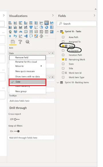 Dataset in Power Bi