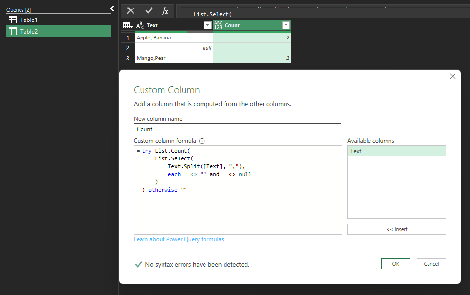 Solved: Power Query List Count - Microsoft Fabric Community
