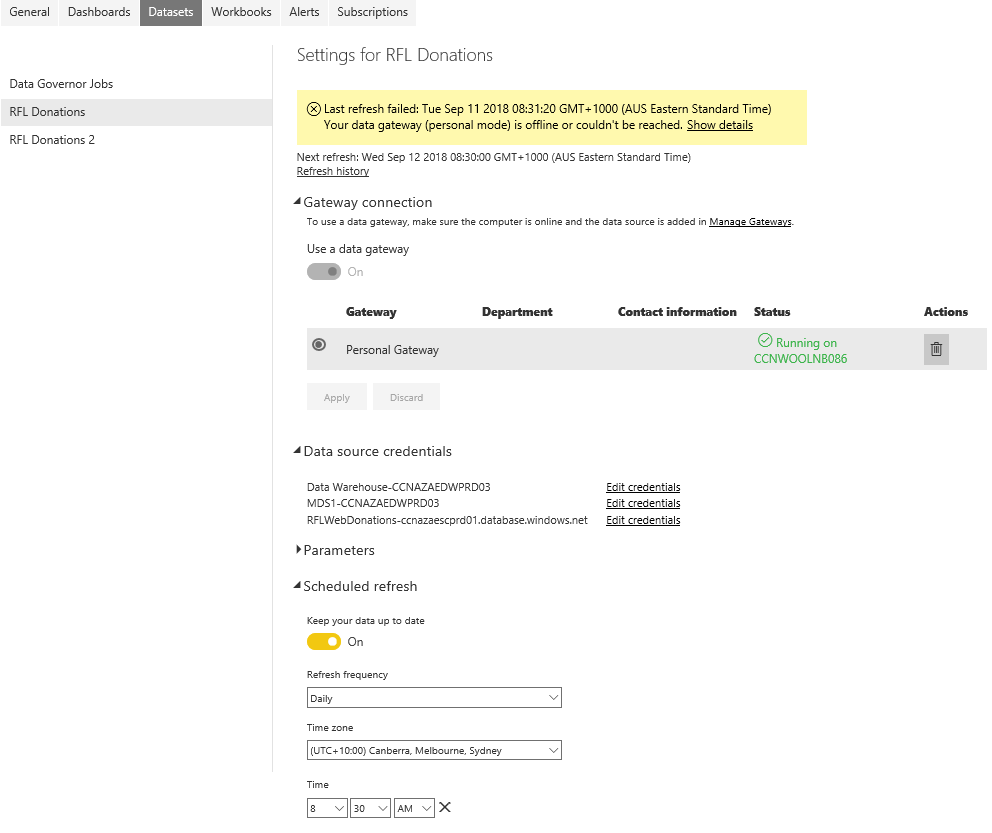 Solved: Auto Refresh Unattended - Microsoft Fabric Community