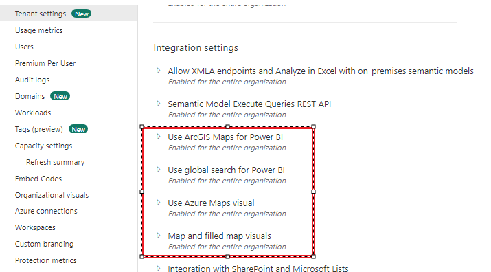 Solved: Map and filled maps are disabled - Microsoft Fabric Community