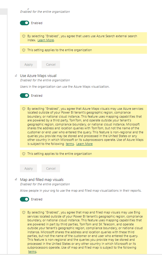 Solved: Re: Map and filled maps are disabled - Microsoft Fabric Community