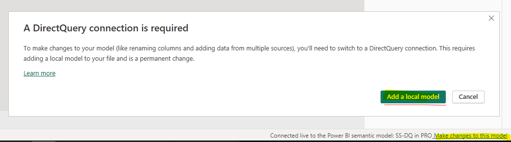 Re: Changing Direct Query to Import Storage Mode - Microsoft Fabric ...
