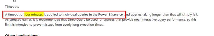 Timeout error at 225 seconds - Microsoft Fabric Community