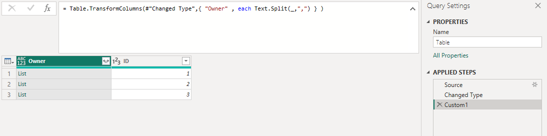 Solved: Split rows into nested list - Microsoft Fabric Community
