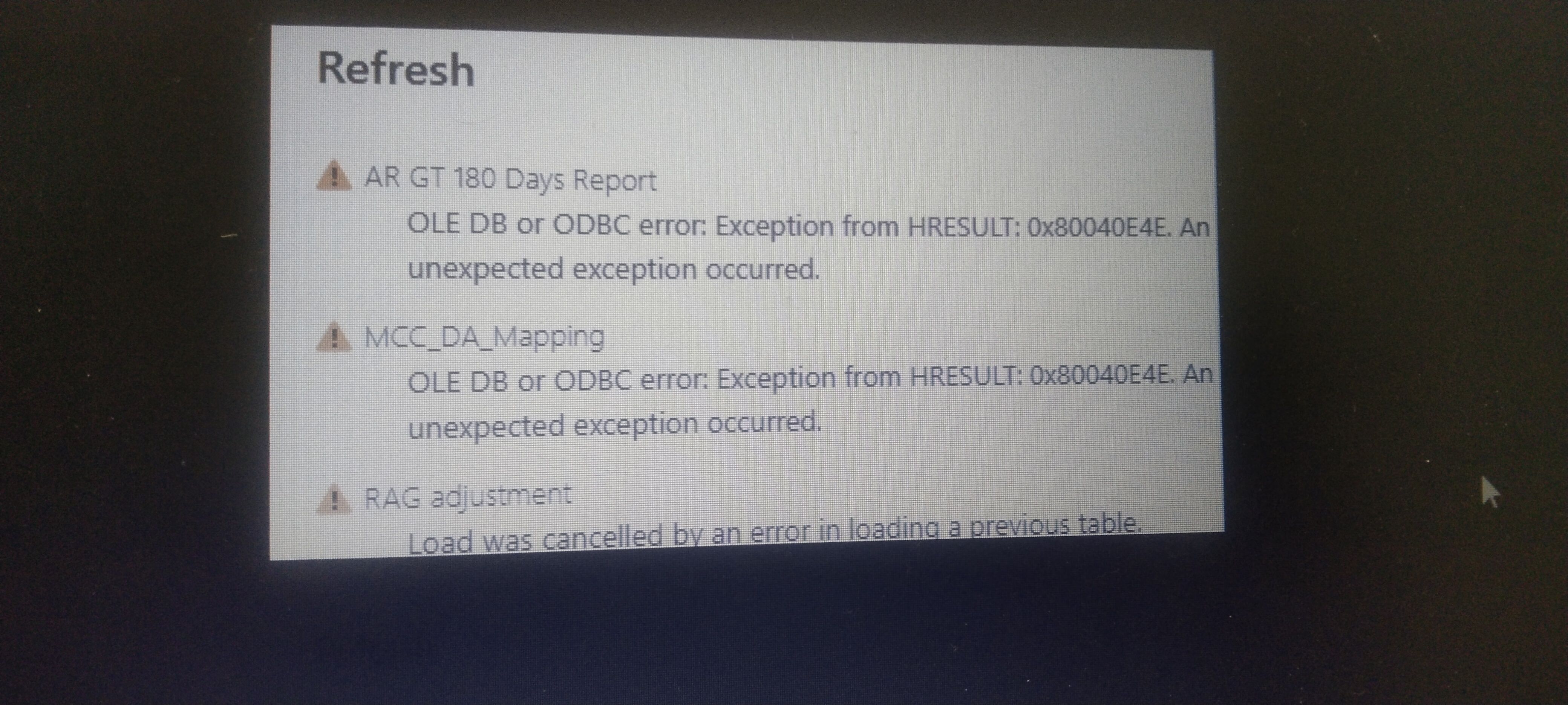 Refresh issues - Microsoft Fabric Community