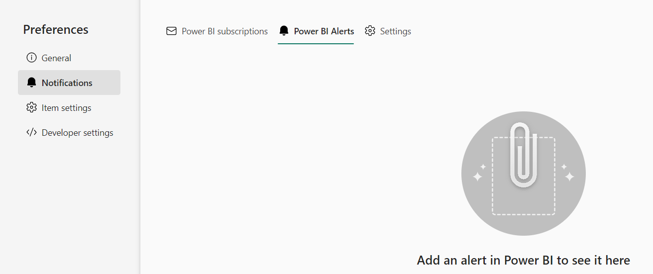 Card alert not showing in Settings / Notifications - Microsoft Fabric ...