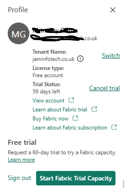 Solved: Fabric Trial not working - Microsoft Fabric Community