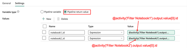 Set NotebookId dynamically in notebook activity of... - Microsoft ...