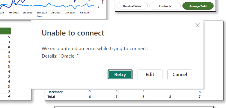 Issues Connecting to Oracle - Microsoft Fabric Community