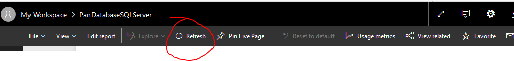 Solved: Refreshing a report works from Desktop version, bu ...