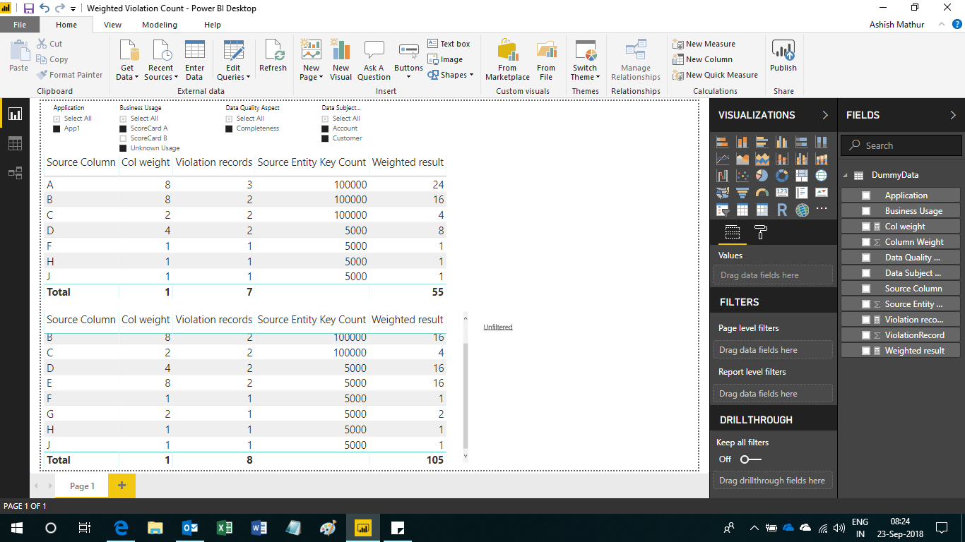 Solved: DAX For Weighted Column - Microsoft Fabric Community