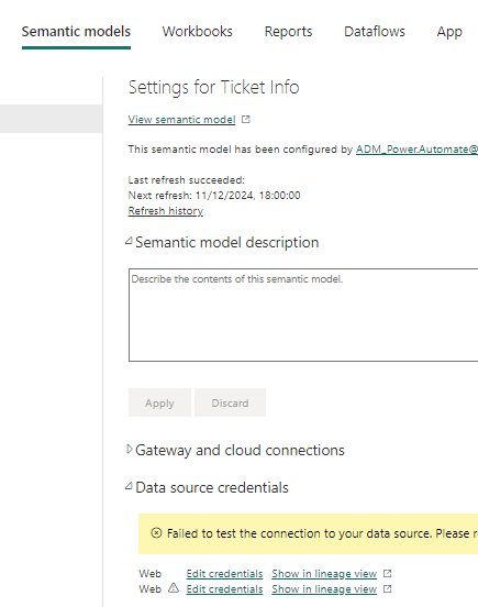 Solved: Web credentials needed every time - Microsoft Fabric Community