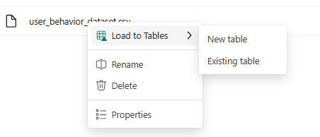 Solved: Make a table in my lakehouse from a csv file - Microsoft Fabric ...